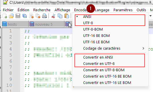 AutoLISP moderne ! 3 Changement d'encodage ANSI dans Notepad++